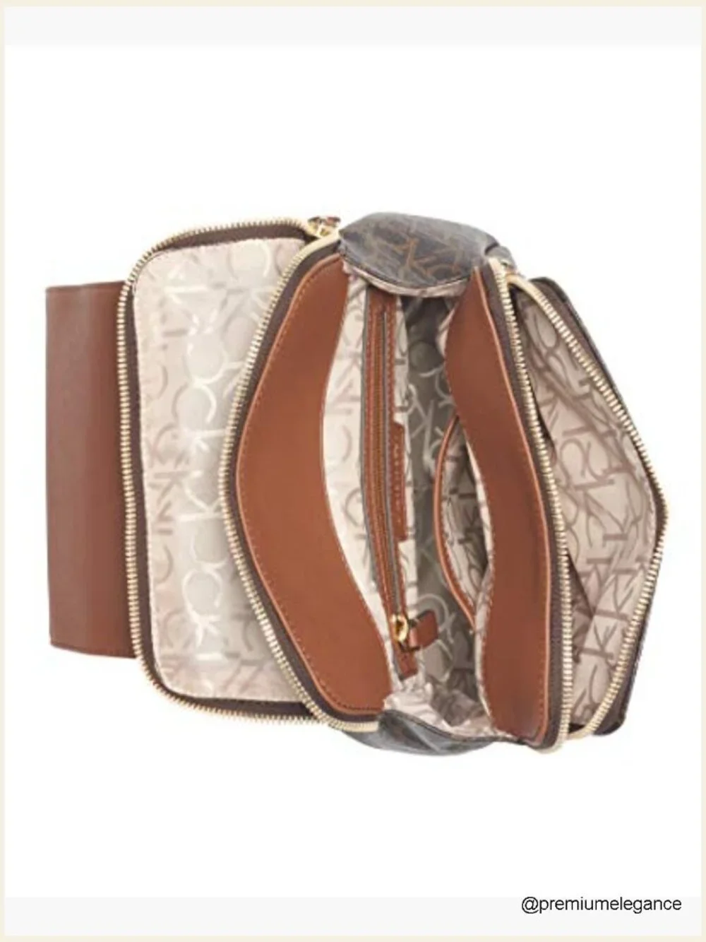 Signature Logo Flap Backpack, Anti-Theft Pocket, Adjustable Straps